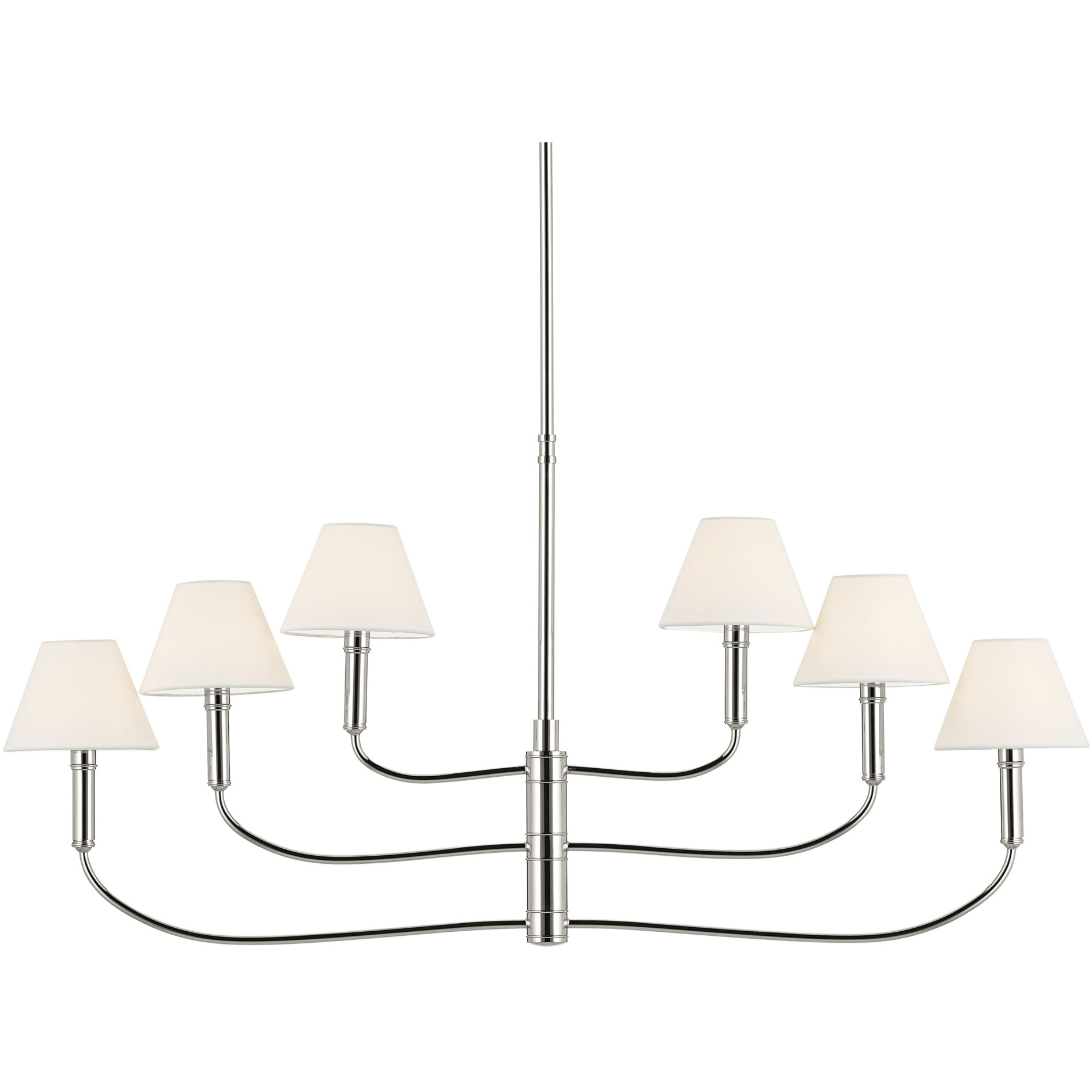 Eadie 6 Light 6 inch Polished Nickel Chandelier Ceiling Light