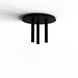 Combi LED 18 inch Matte Black Pendant Ceiling Light, Suspension / Flush Mount 2-in-1
