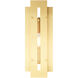 Utrecht 1 Light 22 inch Satin Brass Outdoor Wall Lantern
