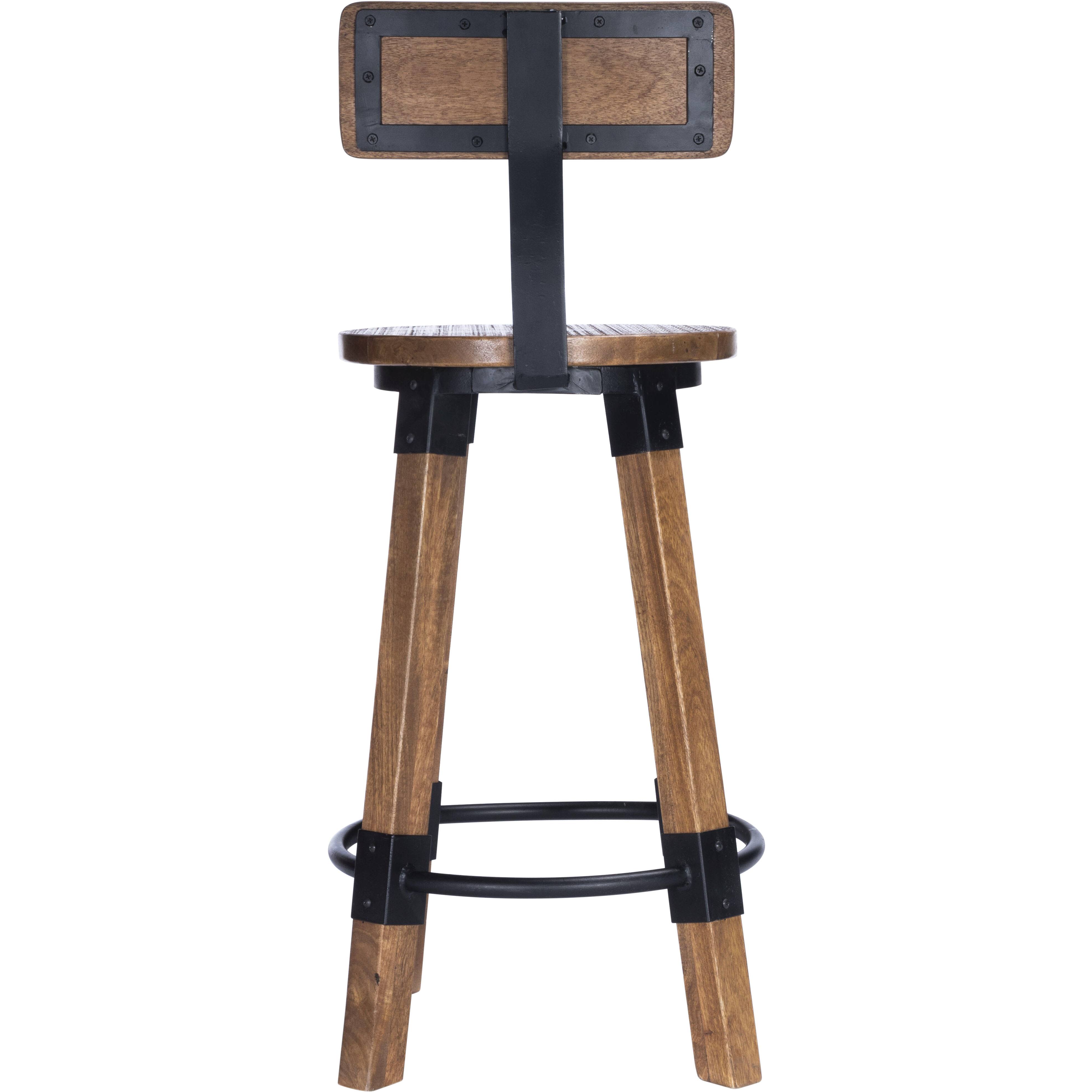 Masterson Wood & Metal Bar Stool