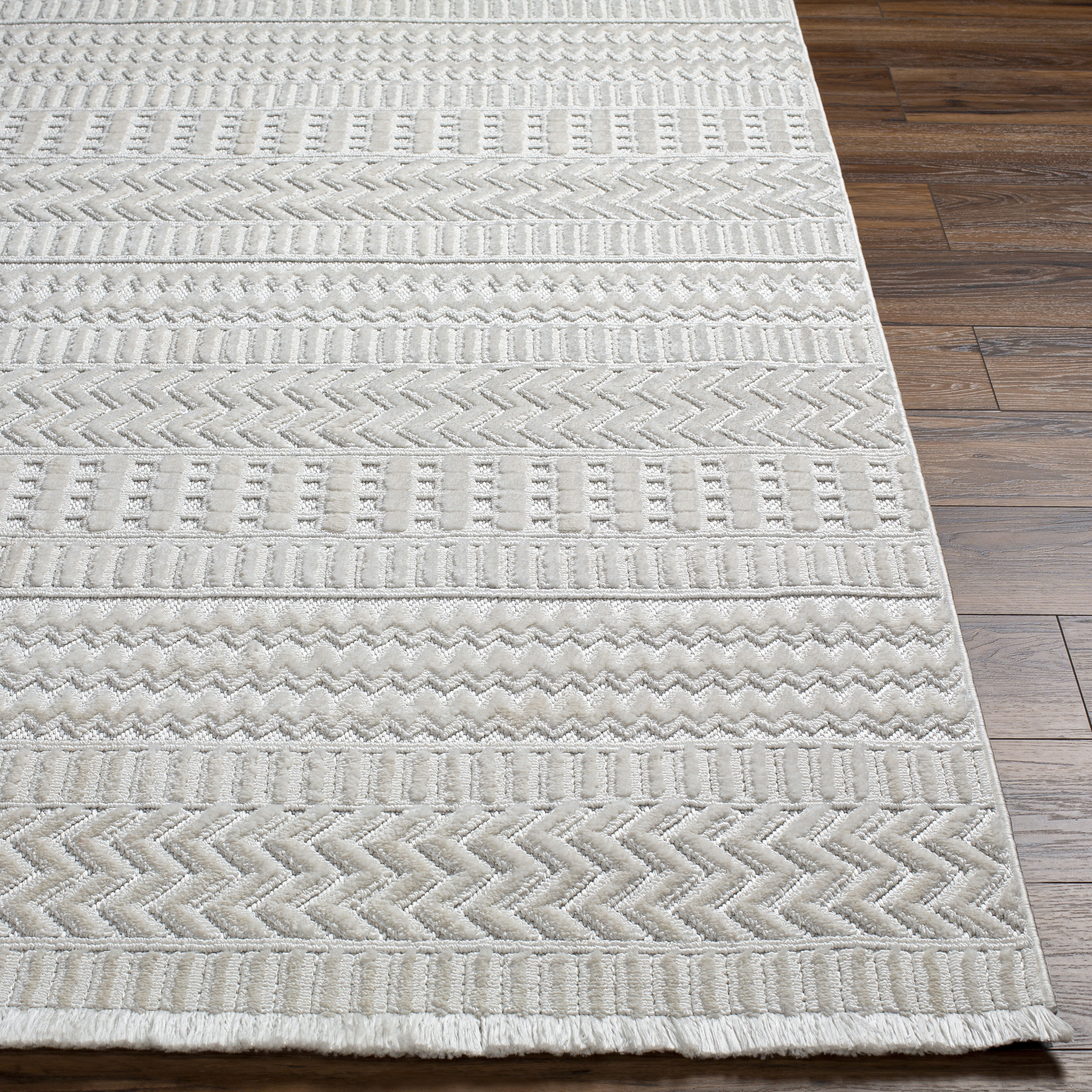 Broadway 120 X 94 inch Light Grey Rug, Rectangle