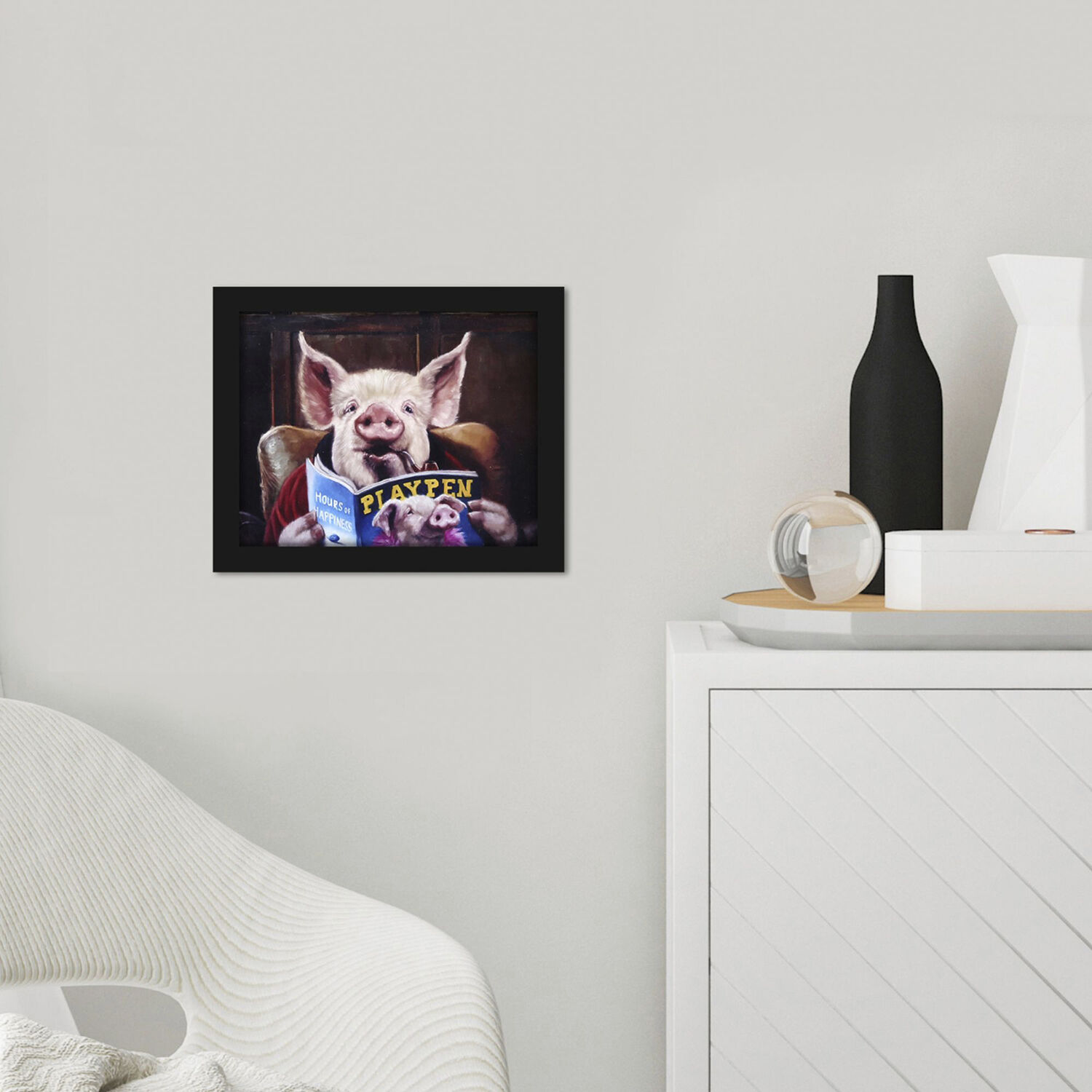 Animals 11 X 9 inch Non-Glass Framed Art, Propac