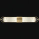 Bond 2 Light 35.3 inch Gold Bath Vanity Light Wall Light in Bahama Sand Studio Glass