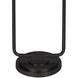 Polly 56 inch 60.00 watt Blackened Brass Floor Lamp Portable Light in White Scalloped Shade
