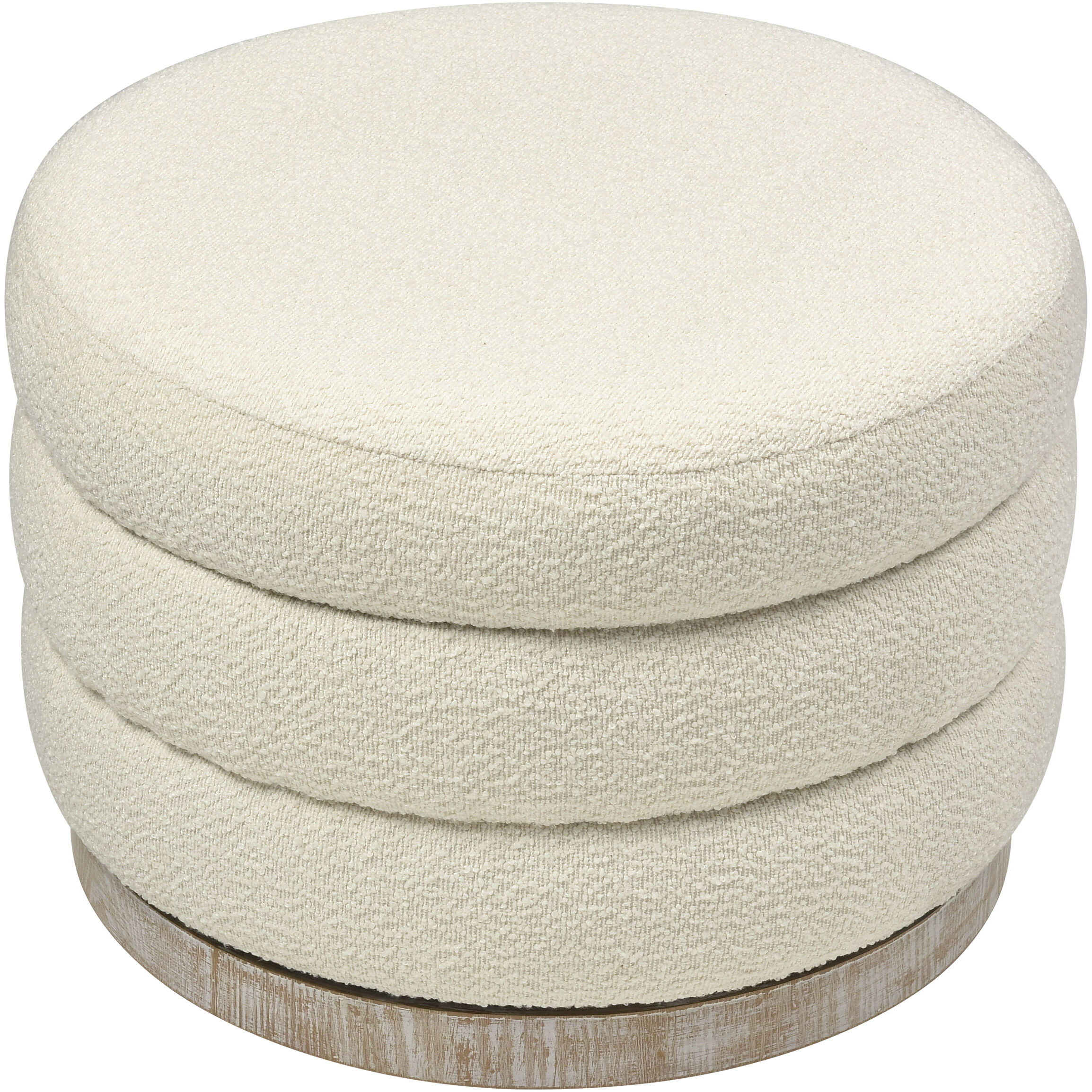 Jayne 16.5 inch Ivory Accent Stool