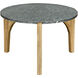 Confucius 33.5 X 33.5 inch Waxed Coffee Table
