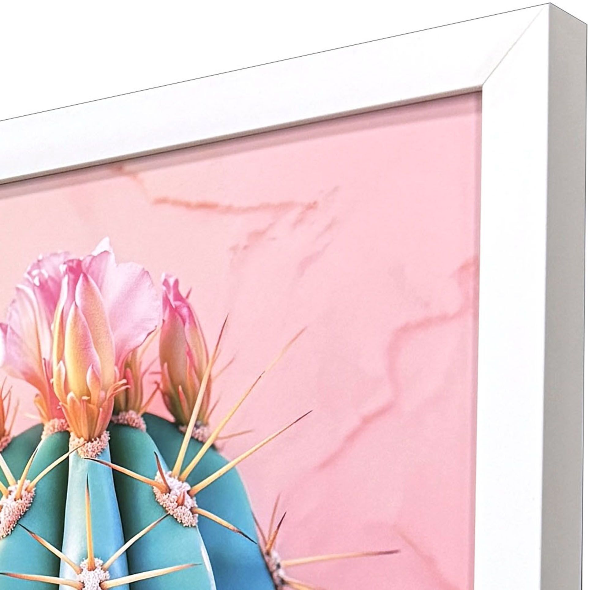 Blush Botanicals Pink and Turquoise and Green Framed Art, Propac