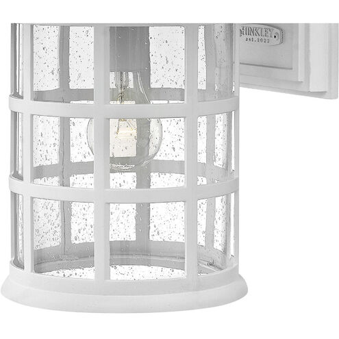 Freeport Coastal Elements Outdoor Wall Mount Lantern in Textured White