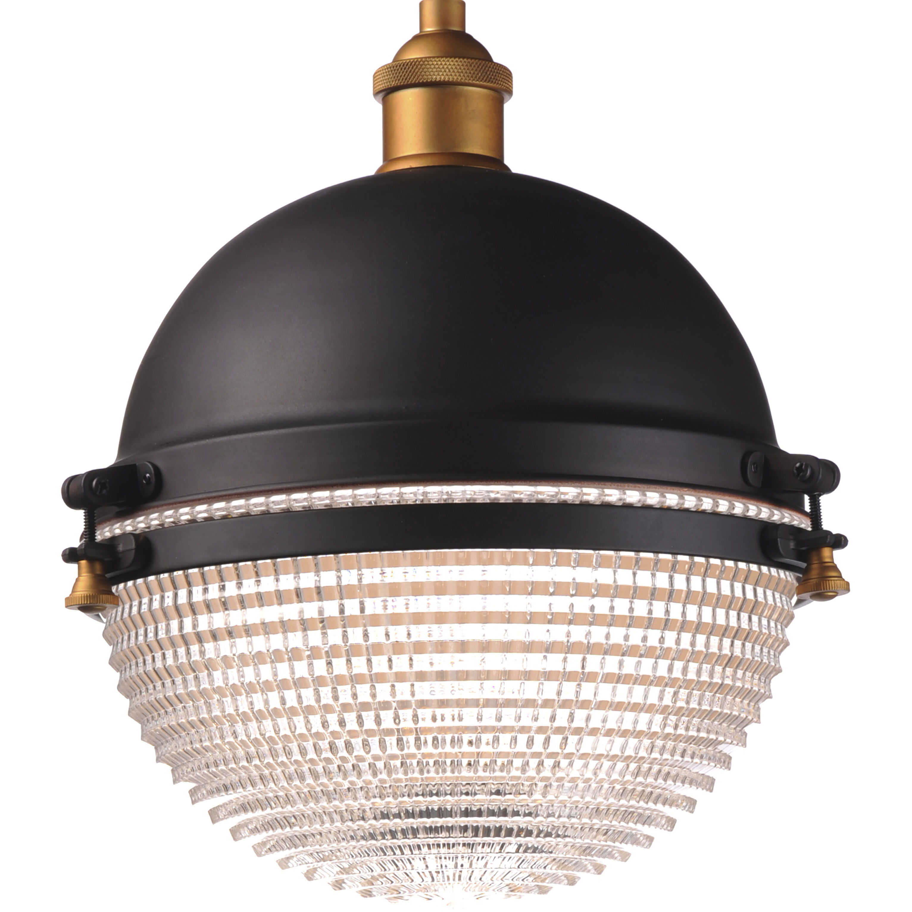Portside 1 Light 12 inch Oil Rubbed Bronze/Antique Brass Outdoor Pendant