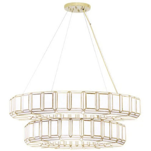 Belmont 28 Light 48 inch Brass Chandelier Ceiling Light