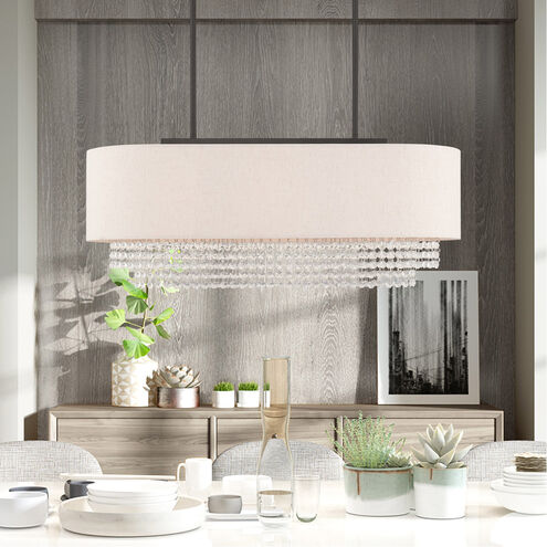 Carlisle 3 Light 31 inch English Bronze Linear Chandelier Ceiling Light