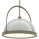 Atlas 1 Light 21.7 inch Soft Gold and Vintage Platinum Pendant Ceiling Light in Soft Gold/Vintage Platinum, Large