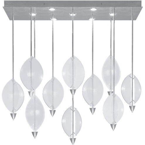 Embark 17 Light 59 inch Silver Pendant Ceiling Light
