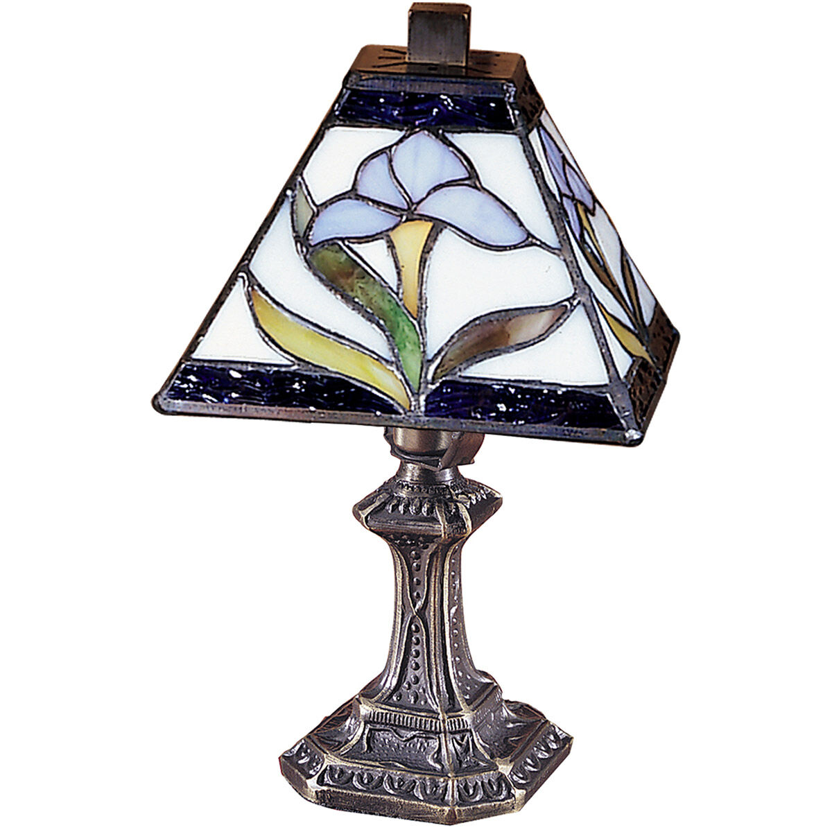 Dale Tiffany TA100353 Evelyn 11 inch 60.00 watt Antique Brass Table Lamp Portable Light
