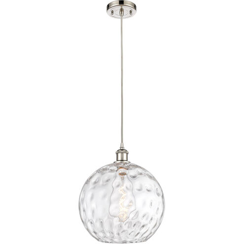 Ballston Athens Water Glass 1 Light 12 inch Polished Nickel Mini Pendant Ceiling Light