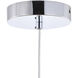 Canada LED 2 inch Chrome LED Pendant Ceiling Light