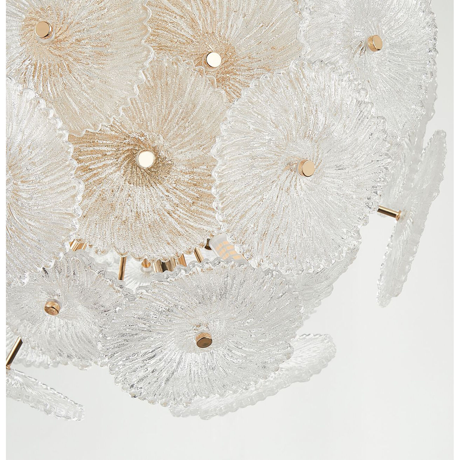 Bloom LED 19.5 inch Brass Chandelier Ceiling Light
