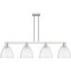 Arcadia Bristol Island Light Ceiling Light in Brushed Satin Nickel, Seedy