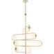 Sol 8 Light 31 inch Brown Chandelier Ceiling Light