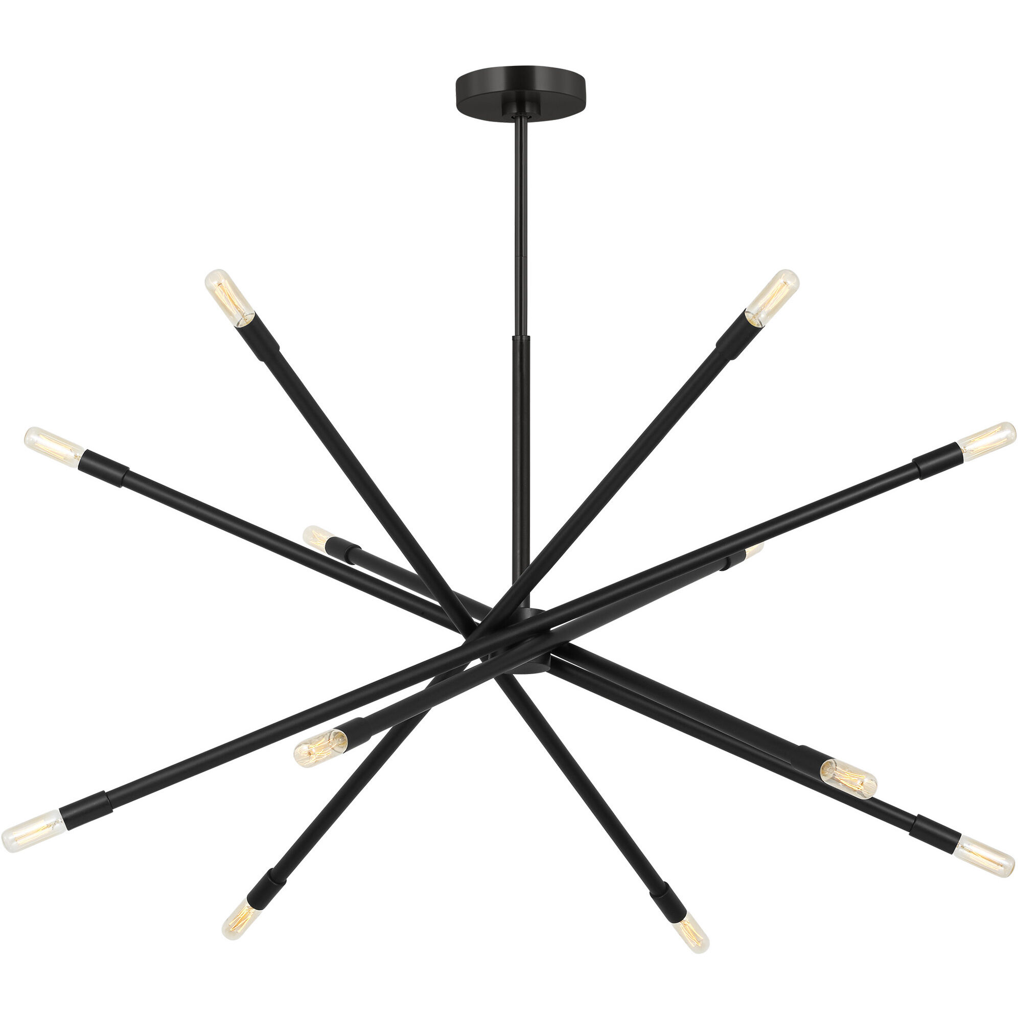 C&M by Chapman & Myers Eastyn 12 Light 36.88 inch Midnight Black Chandelier Ceiling Light