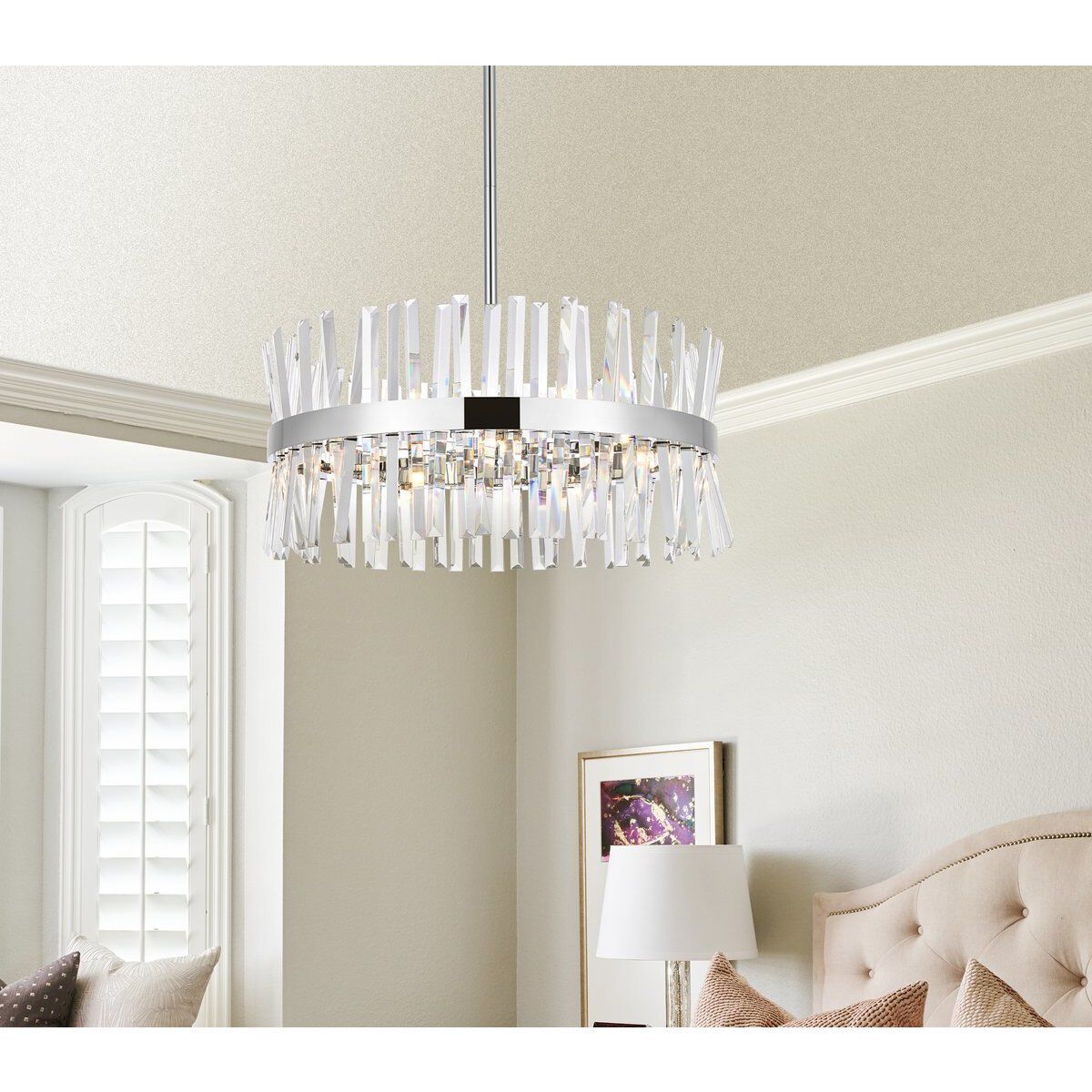 Serephina 14 Light 25 inch Chrome Pendant Ceiling Light