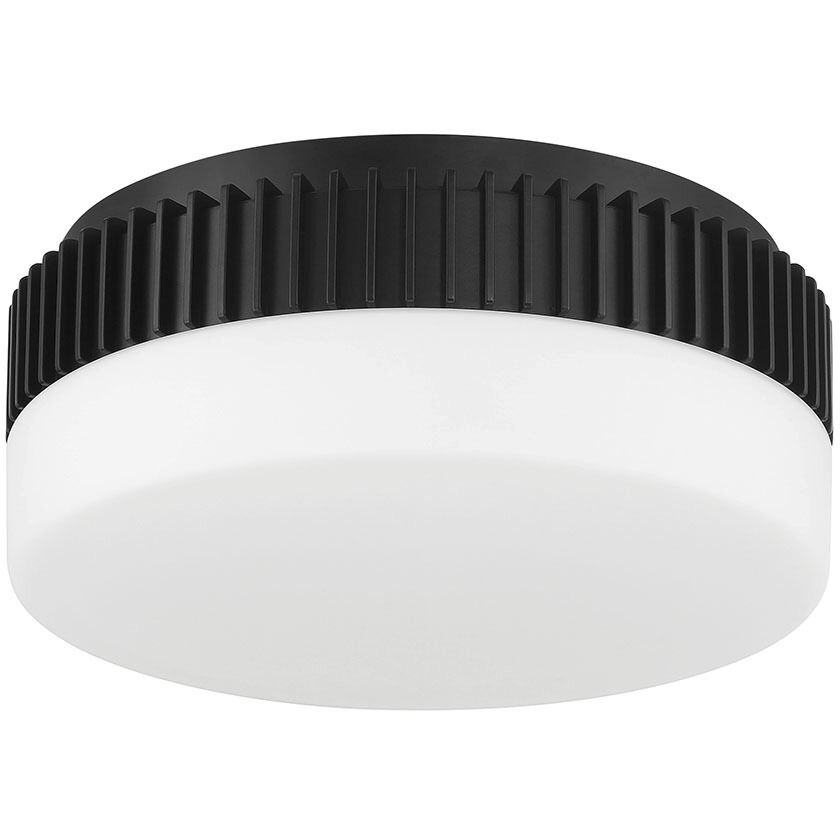 Purgos LED 12 inch Matte Black Flush Mount Ceiling Light