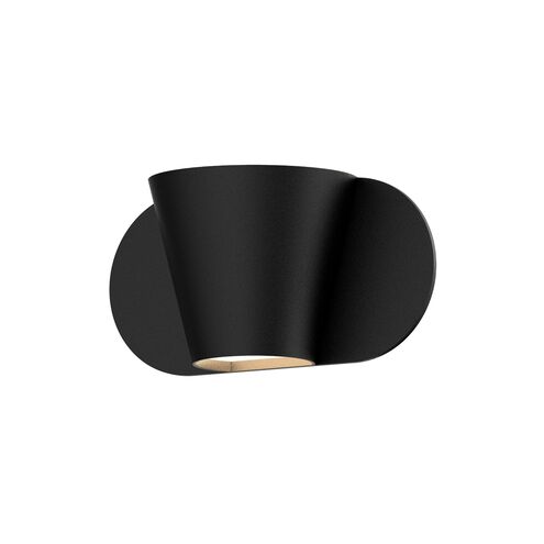 Kaliko LED 5 inch Textured Black Indoor-Outdoor Sconce