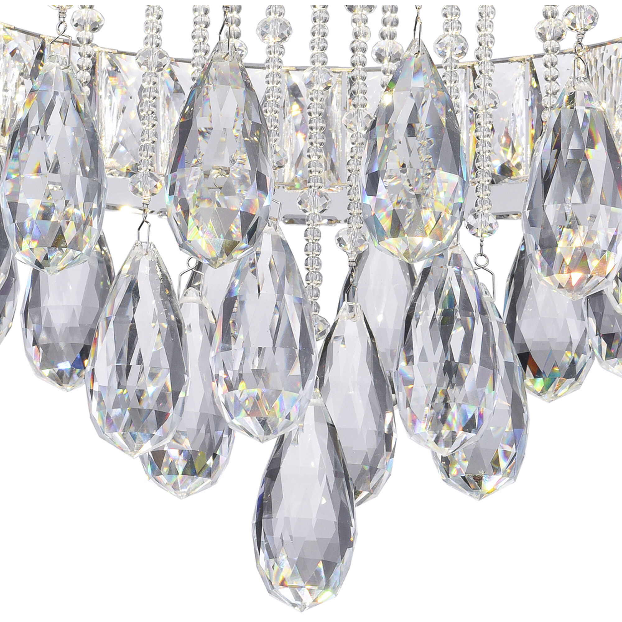 Veil LED 20 inch Chrome Flush Mount Ceiling Light