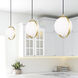 Da Vinci LED 8 inch Medallion Gold Mini Pendant Ceiling Light