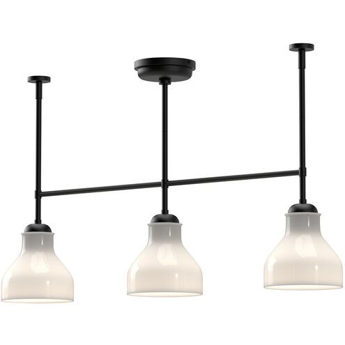Alora Mood Westlake 3 Light 33.88 inch Matte Black Linear Pendant Ceiling Light