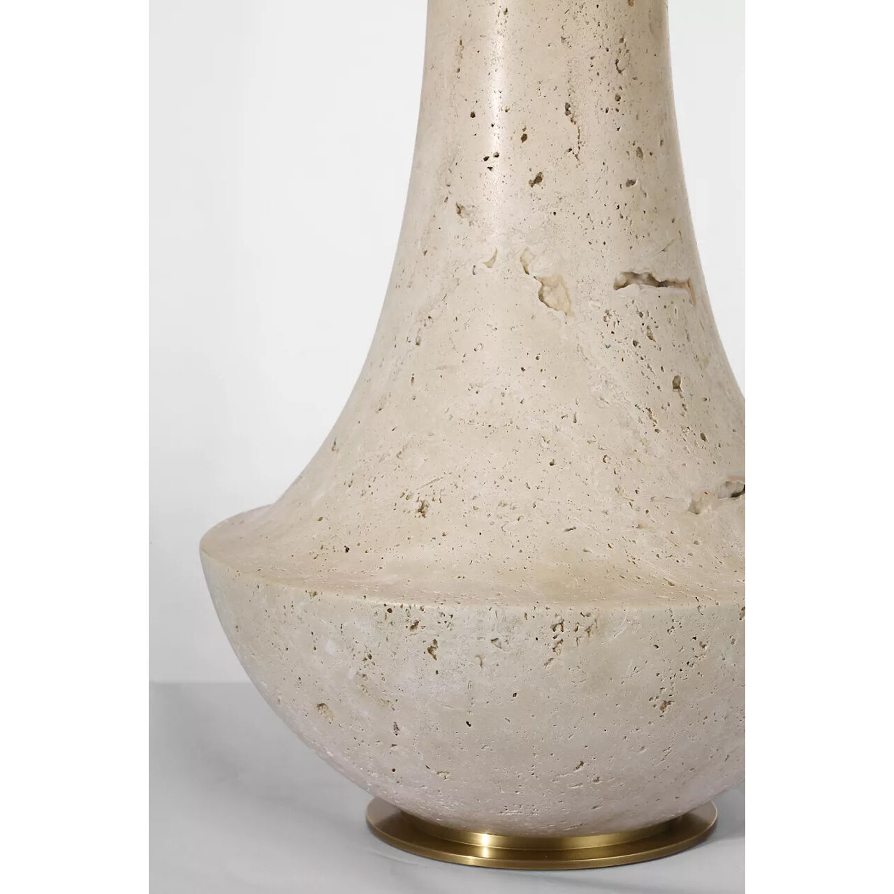 Thomas O'Brien Kefi 25.25 inch 15 watt Natural Travertine Table Lamp Portable Light