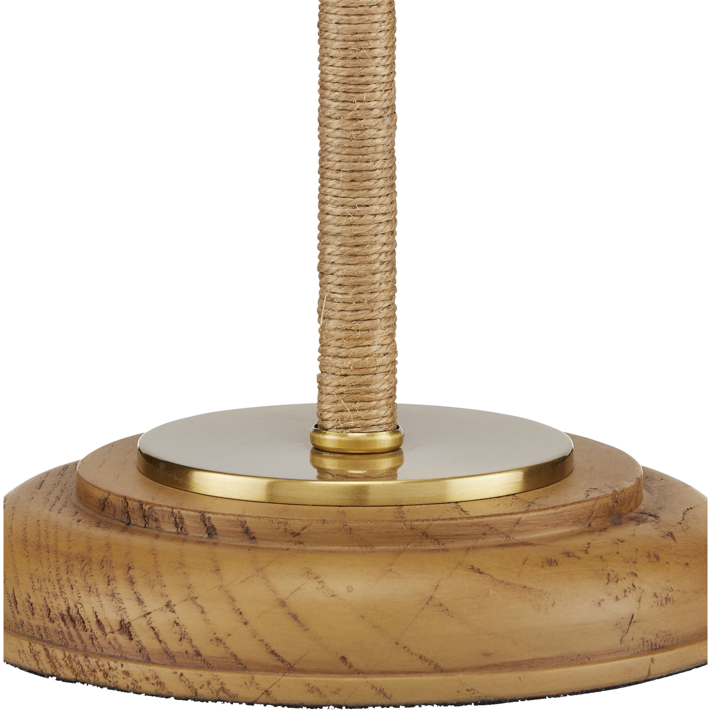 Sirocco 22.25 inch 40 watt Natural and Antique Brass Desk Lamp Portable Light