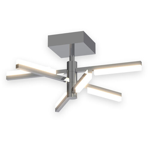 Stix LED 18 inch Chrome Semi-Flush Mount Ceiling Light