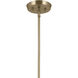 Arcus LED 29.25 inch Champagne Bronze with Black Convertible Chandelier Ceiling Light in Brushed Gold and Champagne Bronze