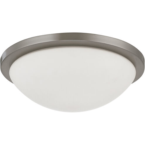 Nuvo 62/1043 Button LED 13 inch Brushed Nickel Flush Mount Ceiling Light