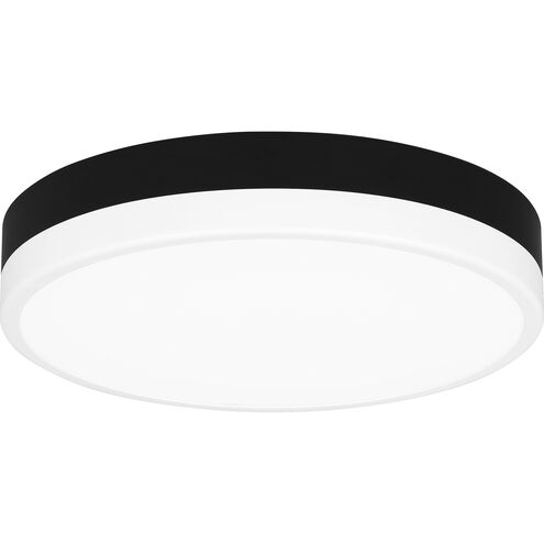 Weldin LED 11 inch Matte Black White Flush Mount Ceiling Light