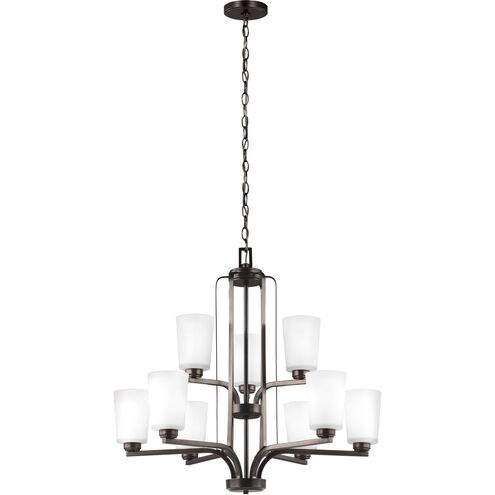Franport 9 Light 30 inch Bronze Chandelier Ceiling Light