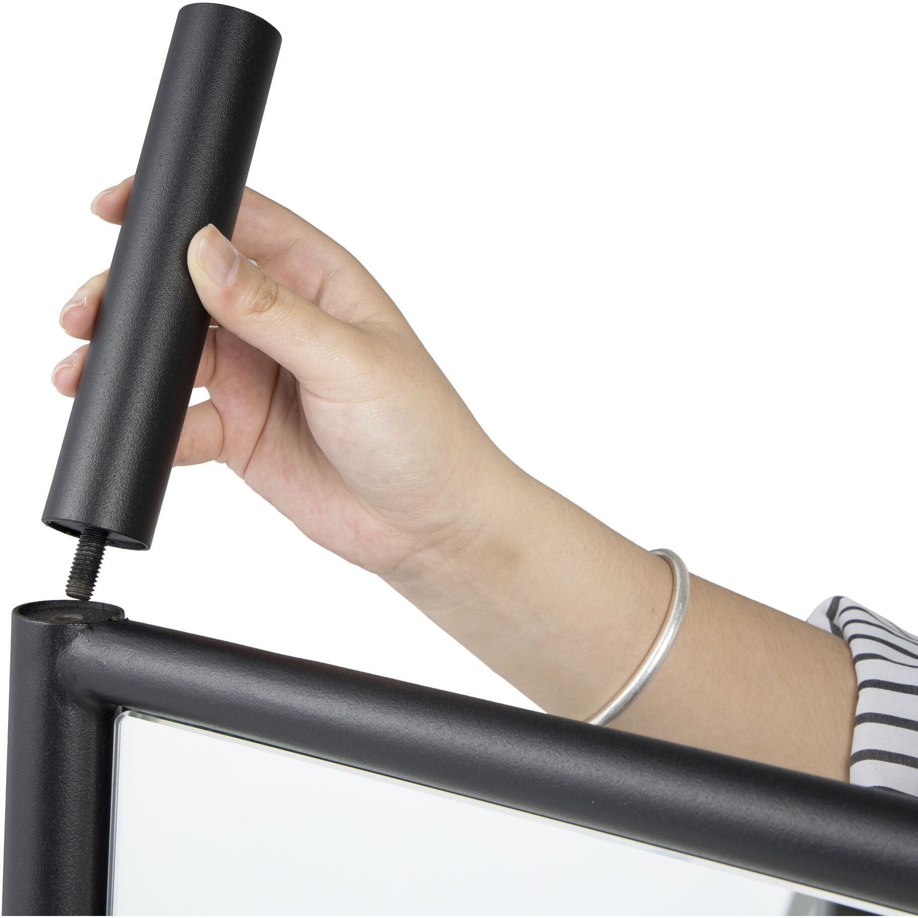 Ladder 76 X 18 inch Black Wall Mirror