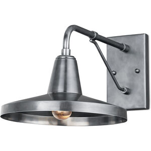 Mariner 1 Light 10.5 inch Antique Silver Outdoor Wall Sconce