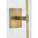 Waterford Blaze Tail Sconce Wall Light in Natural Brass
