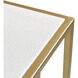 Fawley 24 X 20 inch Gold with White Accent Table