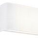 Textile Collection - Marco Family 10 inch ADA Wall Sconce Wall Light in White Linen, EVOLV
