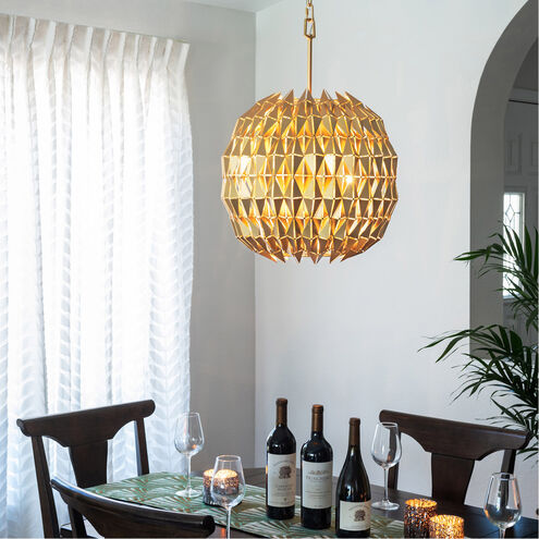 Forever 3 Light 18 inch French Gold Pendant Ceiling Light