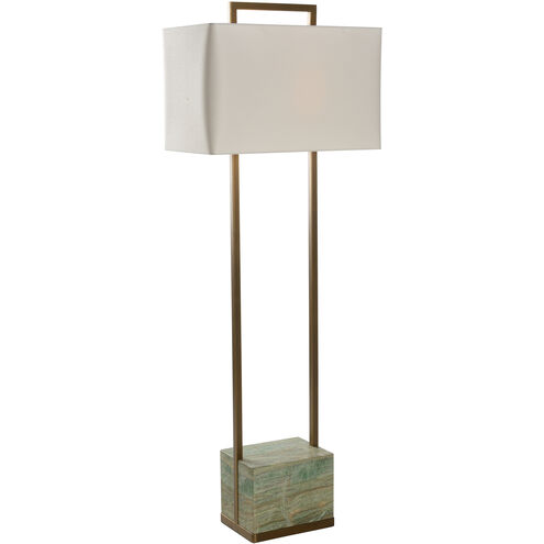 Paris 60.5 inch 60.00 watt Green and Gold Floor Lamp Portable Light