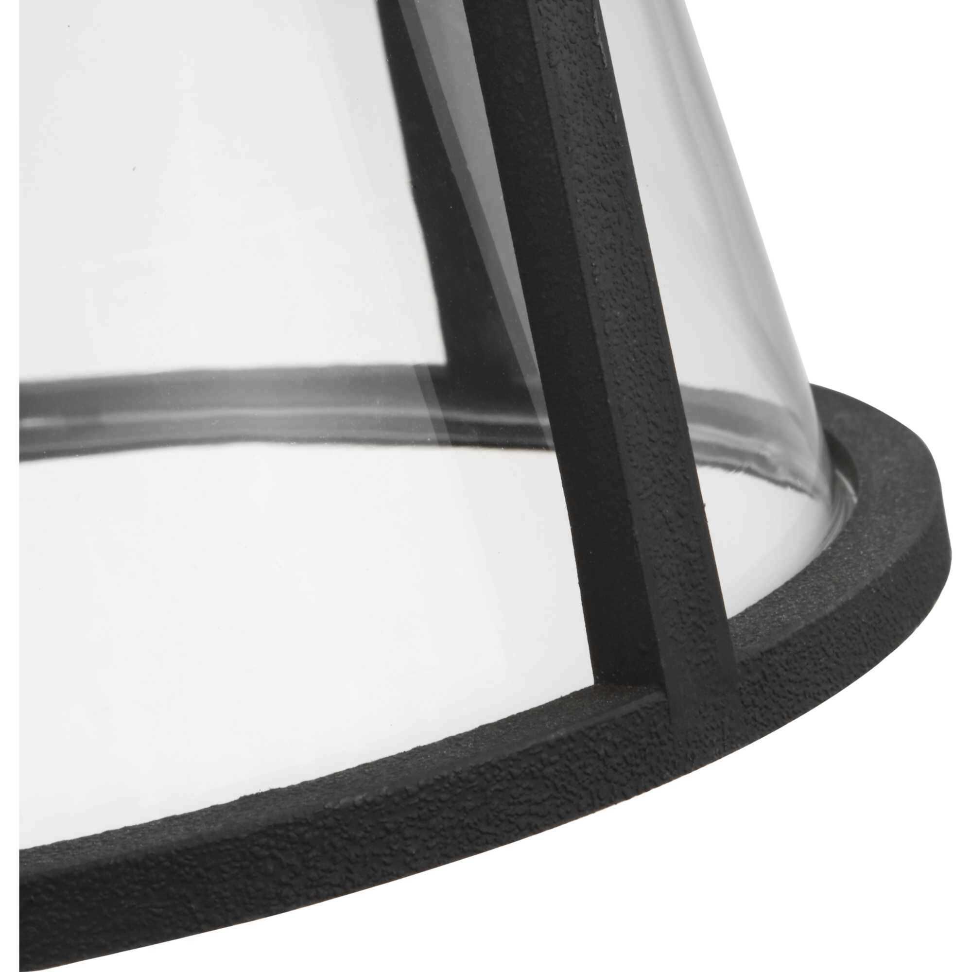 Benton Harbor 1 Light 10 inch Textured Black Outdoor Wall Lantern, with DURASHIELD, Small
