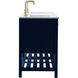 Theo 72 X 22 X 34 inch Blue Vanity Sink Set