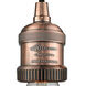 Franklin Restoration Bare Bulb 1 Light 2 inch Antique Copper Mini Pendant Ceiling Light, Franklin Restoration