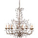 Crystal Bud 8 Light 33 inch Cupertino Chandelier Ceiling Light, Large
