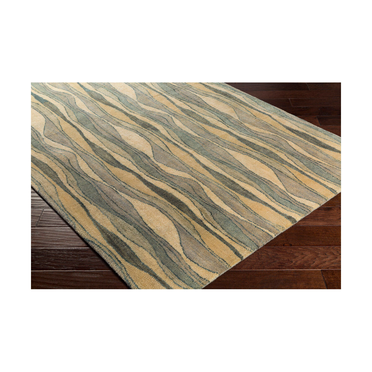 Natural Affinity 120 X 96 inch Neutral and Yellow Area Rug, Wool