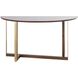 Crafton 56 X 18 inch Mahogany with Satin Brass Console Table